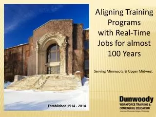 Aligning Training Programs with Real-Time Jobs for almost 100 Years