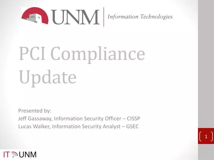 pci compliance update