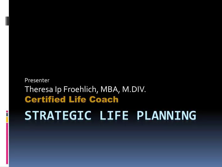 presenter theresa ip froehlich mba m div certified life coach