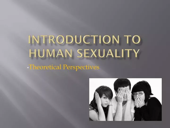 introduction to human sexuality