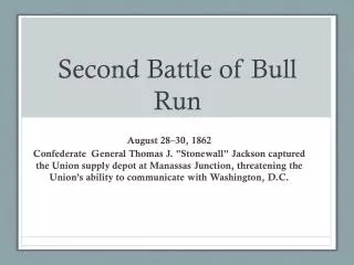 Second Battle of Bull Run