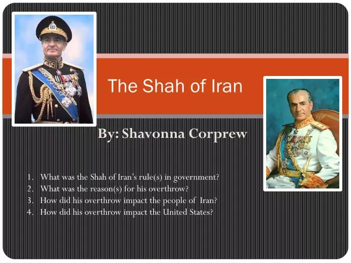 the shah of iran