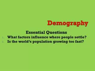 Demography