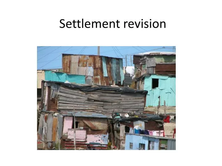 settlement revision