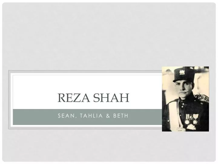 reza shah