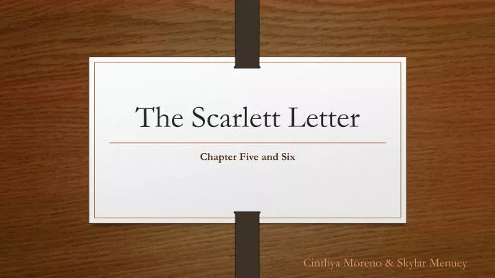 the scarlett letter