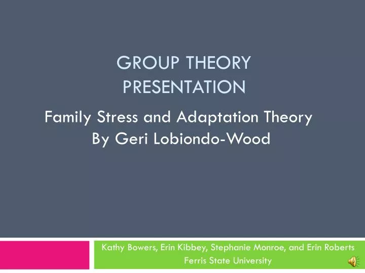 group theory presentation