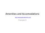 Amenities and Accomodations - slide 1