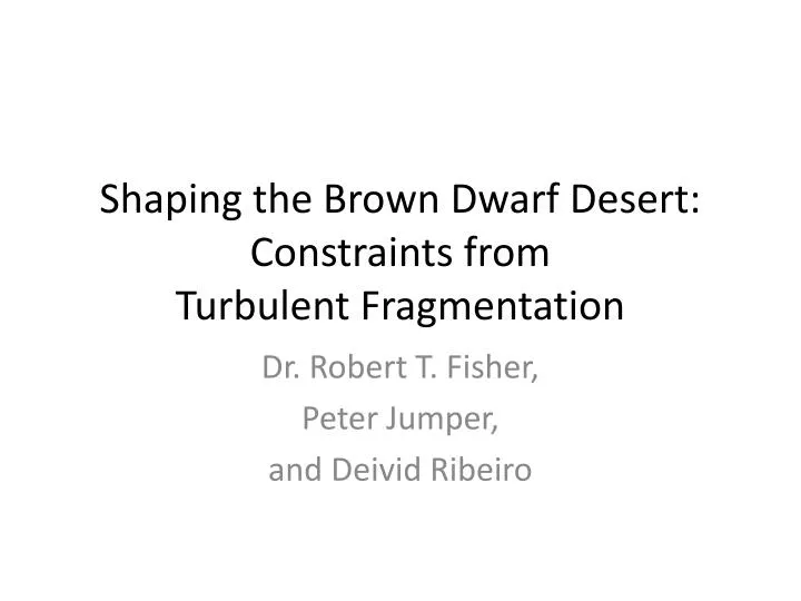 shaping the brown dwarf desert constraints from turbulent fragmentation