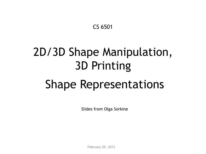 2d 3d shape manipulation 3d printing