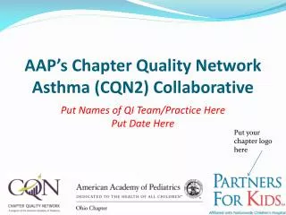 AAP’s Chapter Quality Network Asthma (CQN2) Collaborative