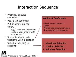 interaction sequence