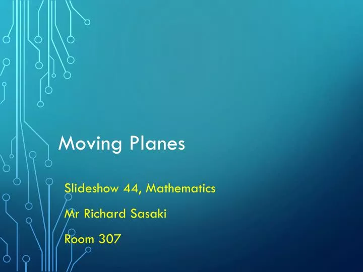 moving planes