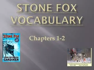 Stone Fox Vocabulary