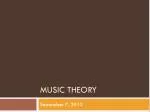Music Theory - slide 1