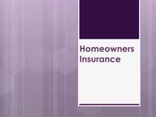 Homeowners Insurance