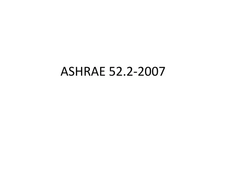 ashrae 52 2 2007