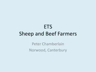 ETS Sheep and Beef Farmers