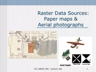 Raster Data Sources: Paper maps &amp; Aerial photographs