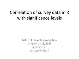 Correlation of survey data in R with significance levels