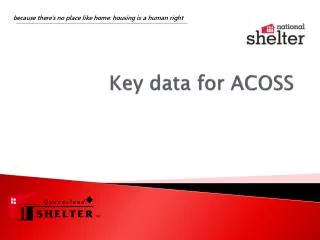 Key data for ACOSS