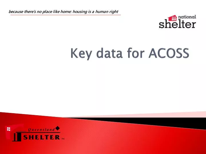 key data for acoss