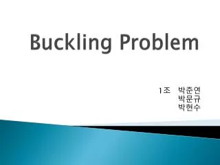 Buckling Problem