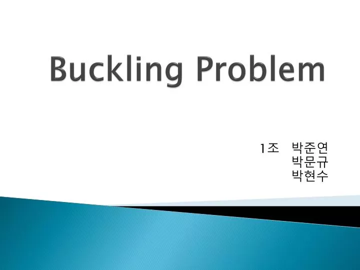 buckling problem