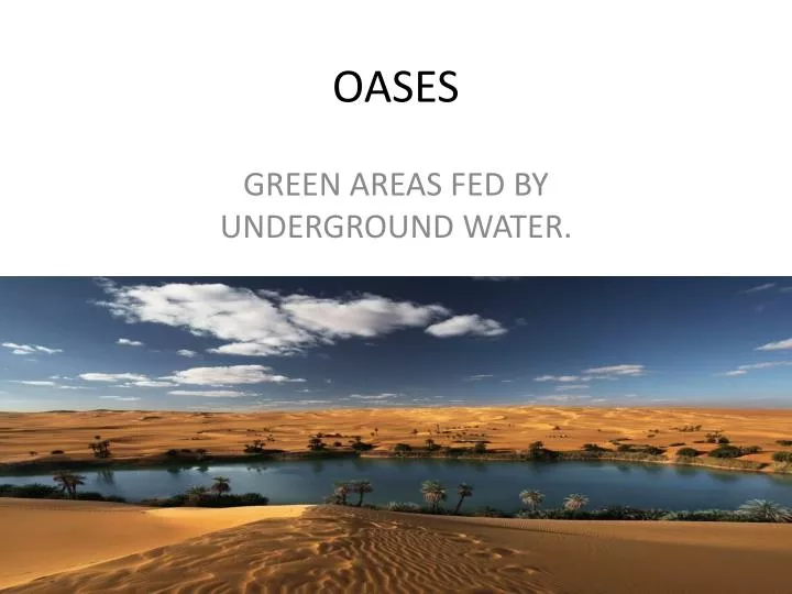 oases