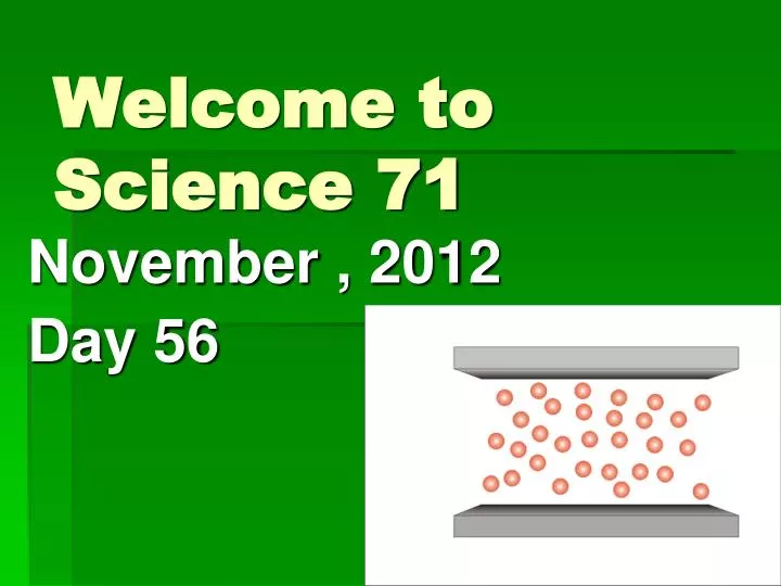 welcome to science 71
