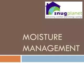 MoisTURe management