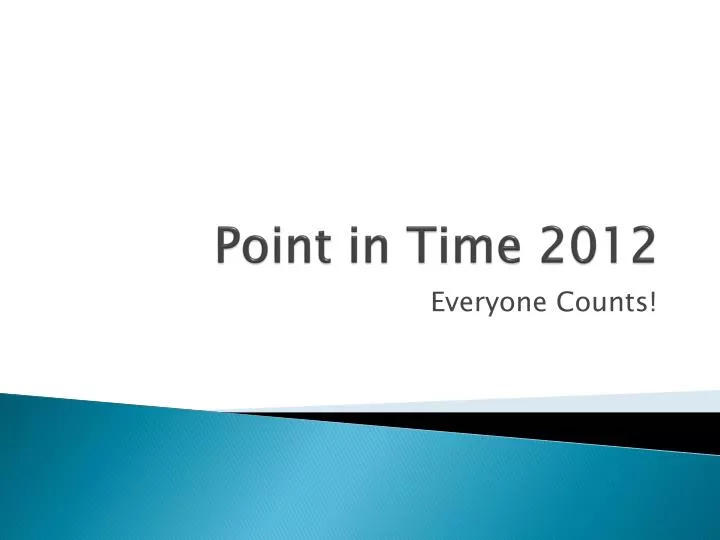 point in time 2012