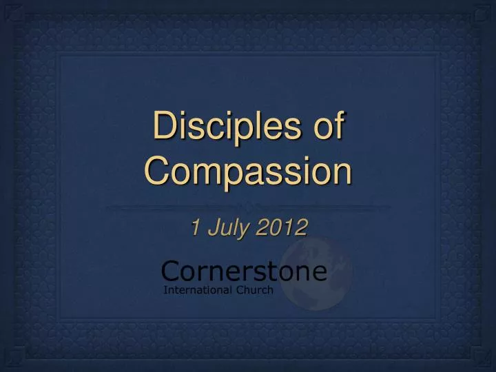 disciples of compassion
