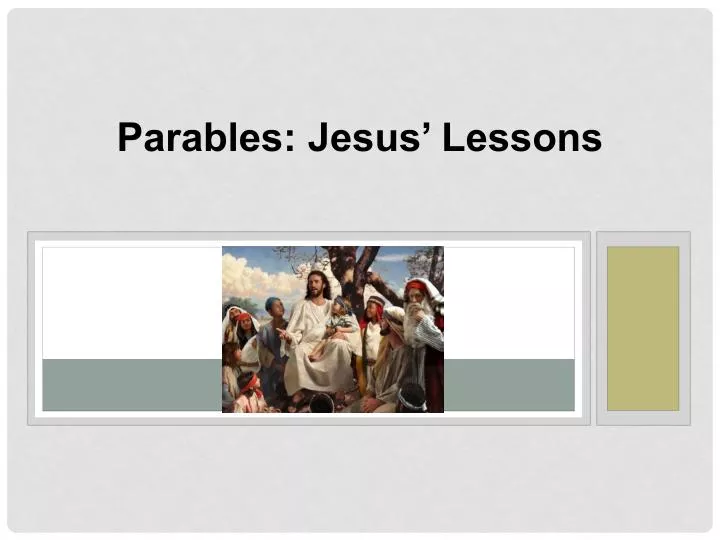 parables jesus lessons