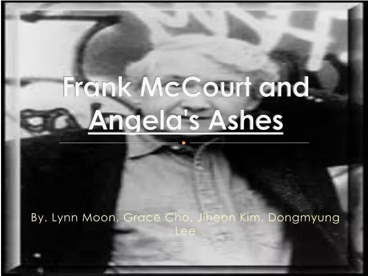 frank mccourt and angela s ashes