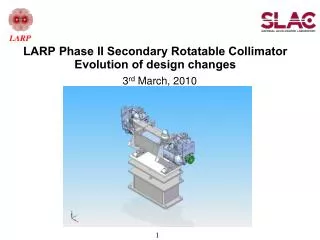 LARP Phase II Secondary Rotatable Collimator Evolution of design changes