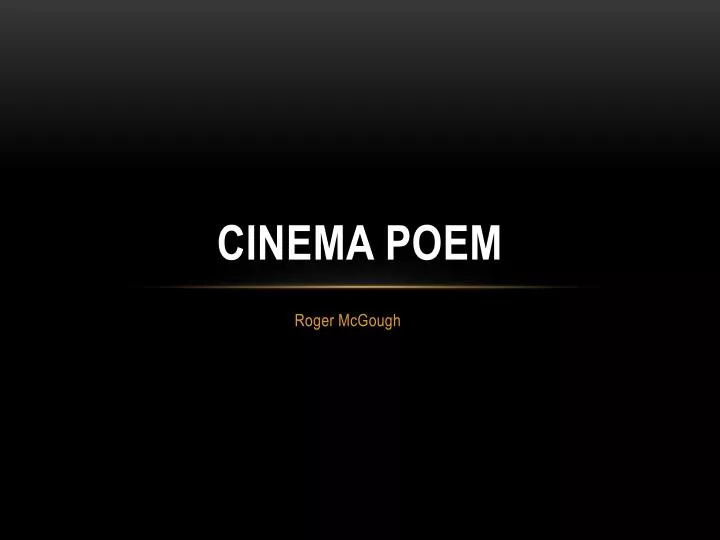 cinema poem