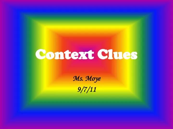 context clues