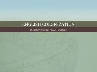 english colonization