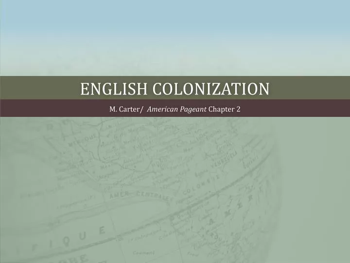 english colonization
