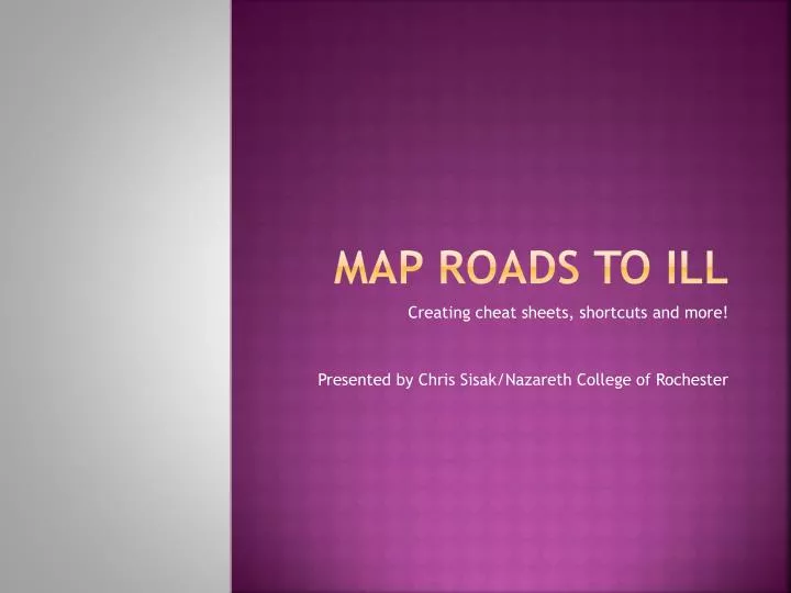 map roads to ill