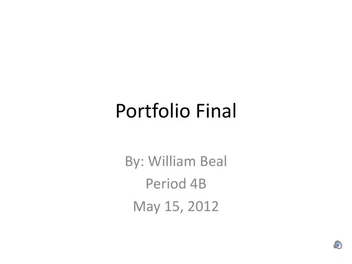 portfolio final