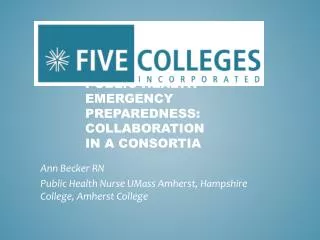 Public Health Emergency Preparedness: collaboration in a consortia