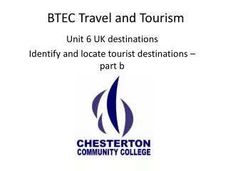 BTEC Travel and Tourism