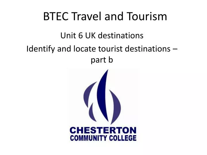 btec travel and tourism