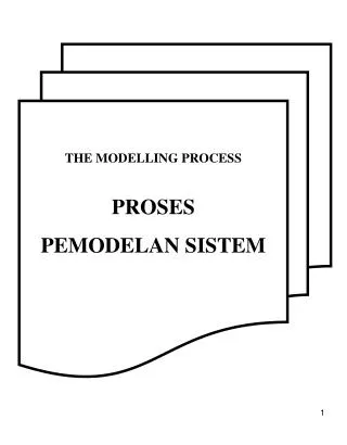 THE MODELLING PROCESS PROSES PEMODELAN SISTEM