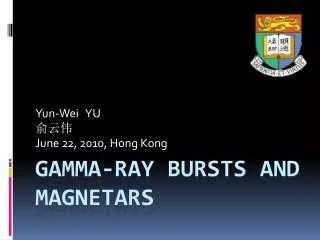 GAMMA-RAY BURSTS AND MAGNETARS