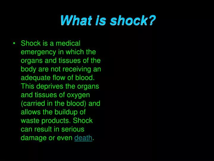 what is shock