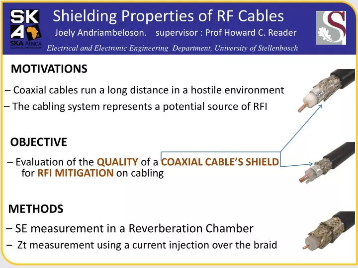 shielding properties of rf cables