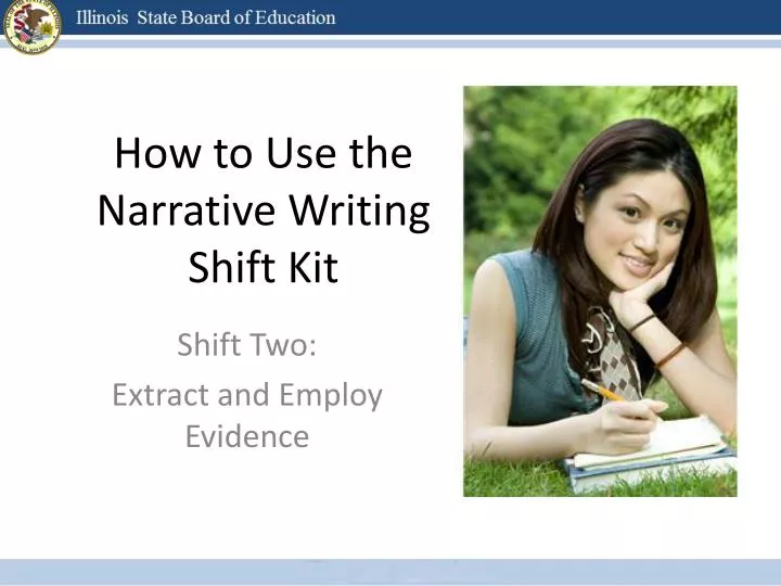 how to use the narrative writing shift kit